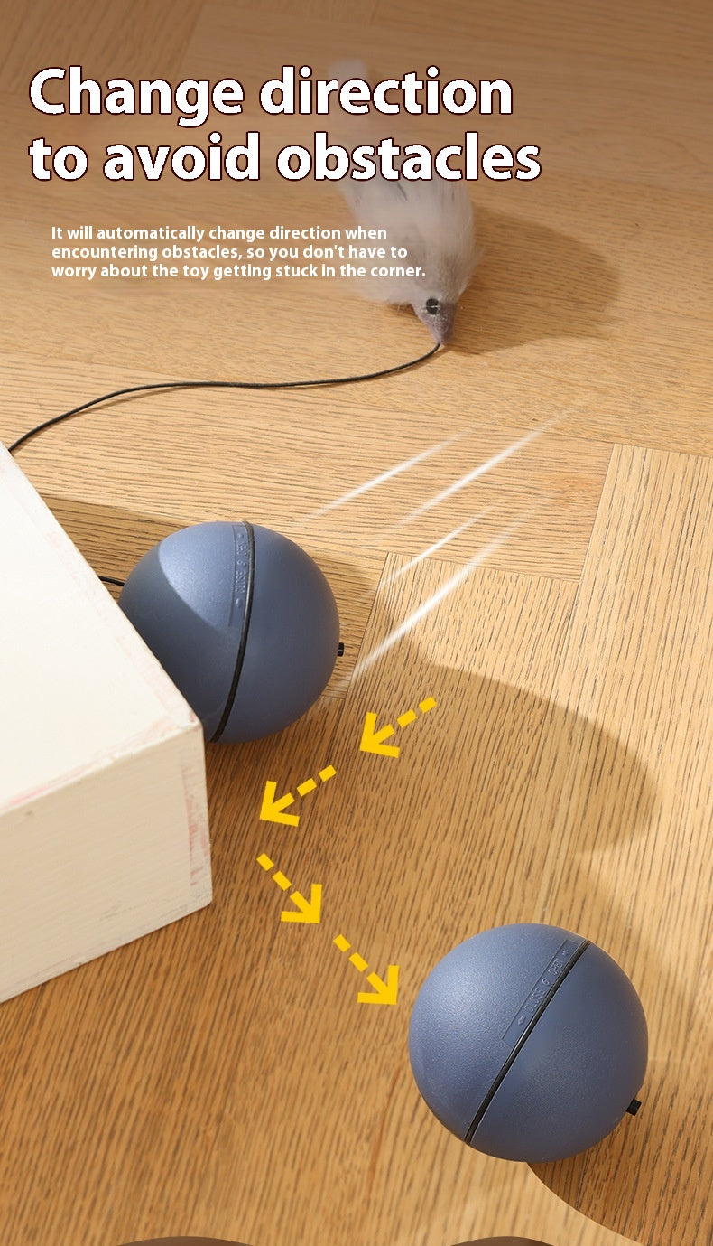 Cat Toys Mouse Teaser Ball Funny Moving Toy For Pets Cat Dog Electric Teaser Ball Automatic Intelligent Rolling Ball Pet Products